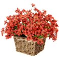 thumbnail image 3 of Flores Artificiales Ramo Falso Decoración Del Hogar Plantas De Simulación De Plástico Flores Para Patio Trasero Jardín Balcón 2 Uds seitruly HA044091-07, 3 of 6