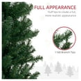 thumbnail image 4 of 8' Tall Unlit Slim Fir Artificial Christmas Tree with Realistic Branches, and 1168 Tips, Green, 4 of 9