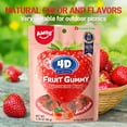thumbnail image 6 of AMOS 4D Fruit Gummy Strawberry Burst, Real Fruit Juice Gummy Candy, Gluten-Free, 2.29 oz, 6 of 7