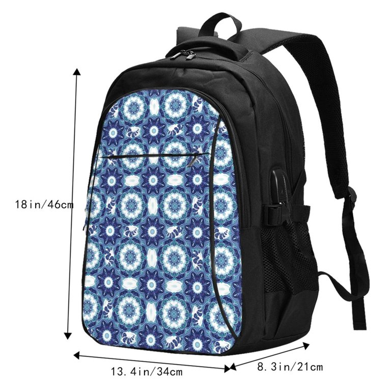 Women\'s Blue15.6inch Laptop Mochila Flight Approved Daypack with Pocket Amazon.com: LOVEVOOK 15.6 Inch Laptop Backpack for Women  main image 2