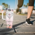 thumbnail image 4 of Vaso para beber HYMONA de 40 oz con aislamiento de acero inoxidable rosa, 4 of 9