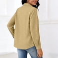 thumbnail image 5 of Casual Long Sleeve Linen Blouse for Women - Soft T-Shirt Style Top with Relaxed Fit, 5 of 5