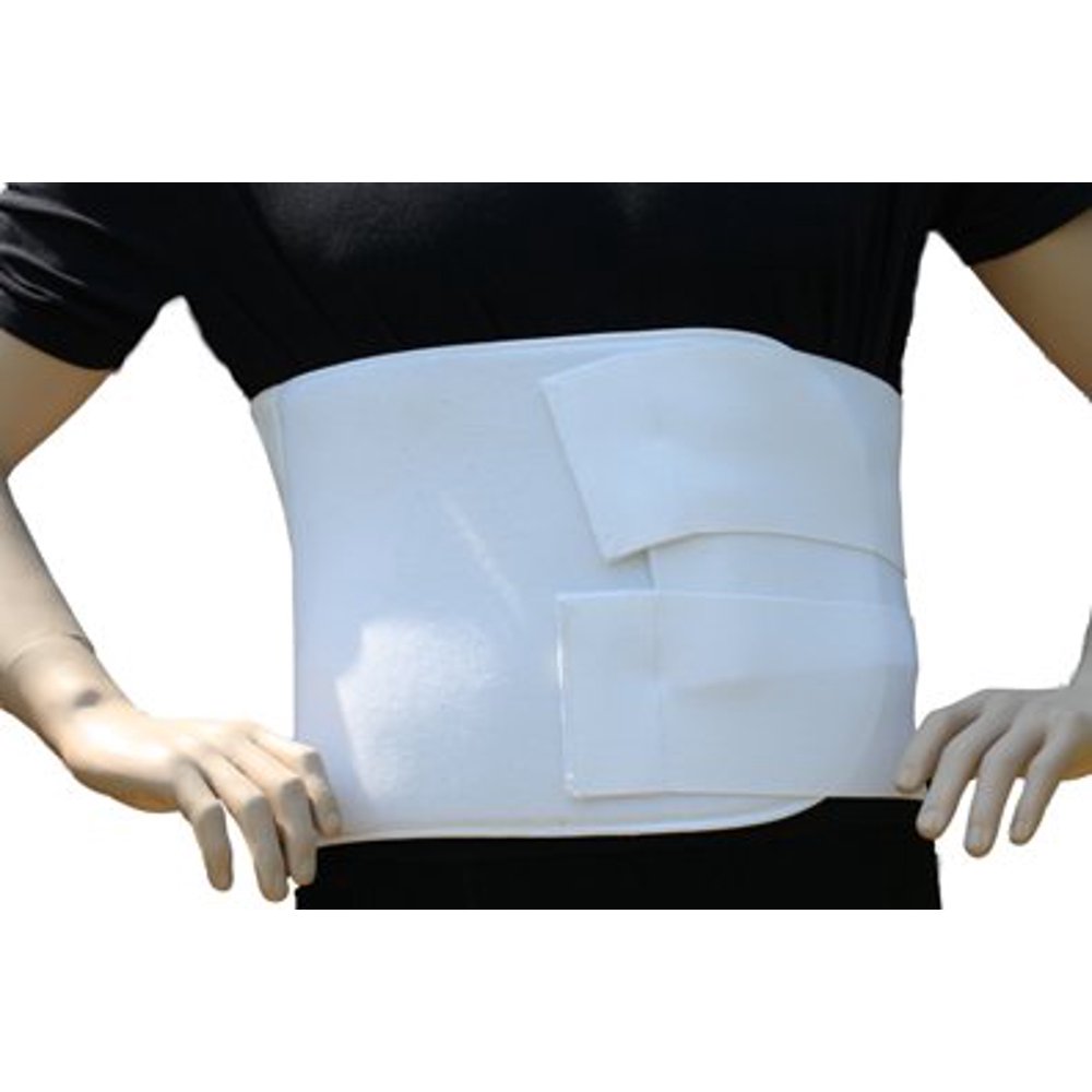 Triple Closure Abdominal Binder Hernia Binder (Small 8" Wide