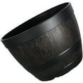 thumbnail image 3 of Zehuanyu Imitation Wooden Barrel Pot Large Capacity Vintage Plastic Planter for Garden, 3 of 6