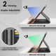 thumbnail image 4 of Funda protectora de piel negra para tablet DETUOSI de 11 pulgadas, 4 of 7