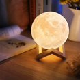 thumbnail image 2 of Lamp - Moon Lamp 15 cm / Night Lamp - Moon Lamp - Adjustable Color Multicolor, 2 of 5