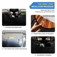 thumbnail image 2 of Qxltty Abstract Style Cat Pattern Car Windshield Sunshades Foldable UV Rays Sun Visor Protector Keep Your Vehicle Cool 57×31.5in, 2 of 8