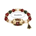 thumbnail image 3 of Limited Edition 2026 Christmas Beaded Bracelet Gift Set,Stretchable Adjustable Bead Bracelet with Festive Charm,Winter Holiday Jewelry for Women,Christmas Gift Jewelry, 3 of 5