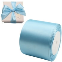 SeekLGT 3 Inch Wide Satin Ribbon 25 Yards Single Face Polyester Thick Ribbon Roll for Wedding Chair Sashes Large Bows Flower Bouquets Christmas Crafts Gift Wrapping