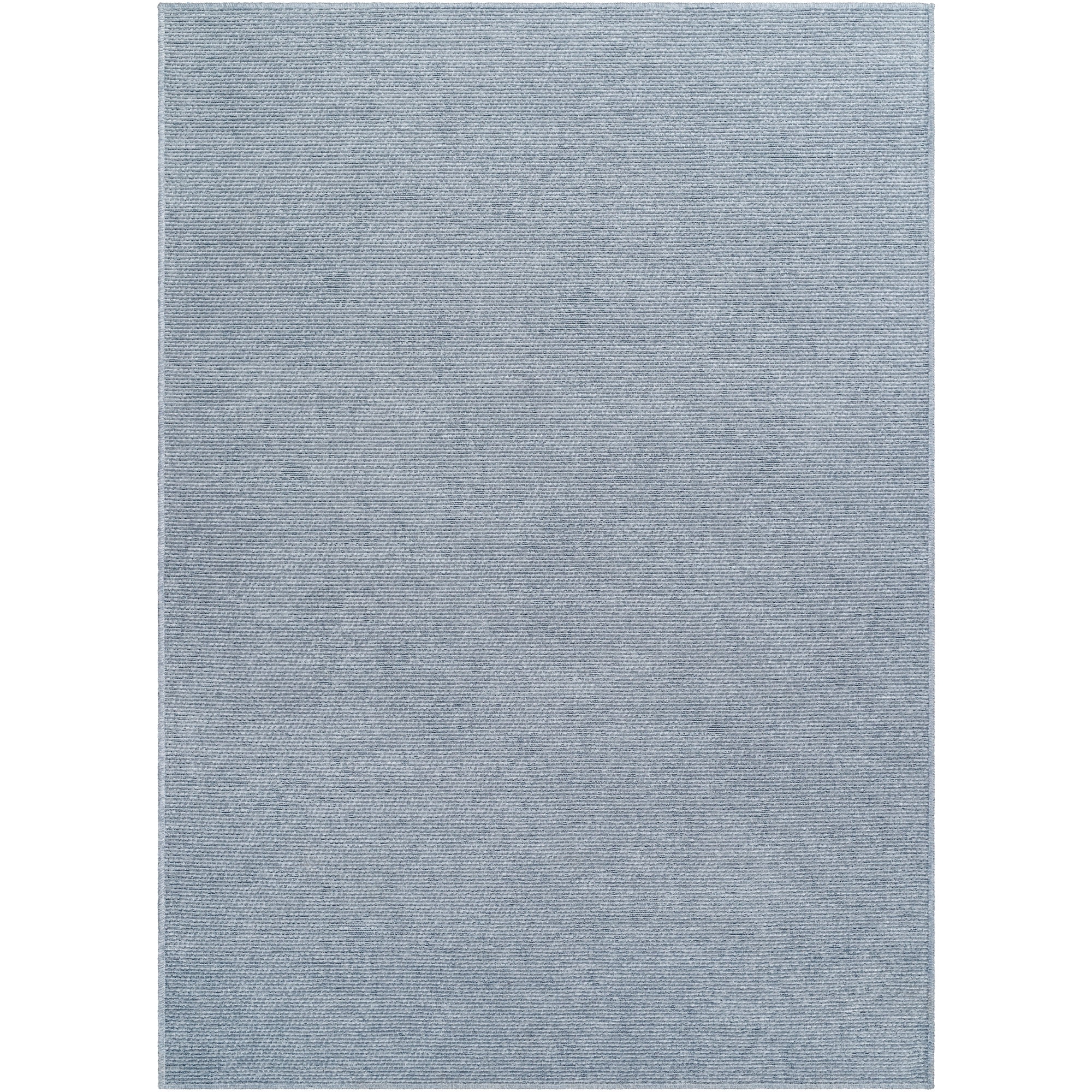 Livabliss Quebec Solid Print Machine Washable Indoor Area Rug, Denim ,9'2" x 12'