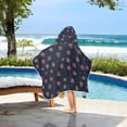 thumbnail image 3 of Yayeee Kids Hooded Towel with Hand Pockets Beach Soft Absorbent Bath Wrap 50 x 23.5 inch, Red Fireworks Pattern, 3 of 5