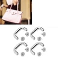 thumbnail image 1 of 20 Sets U Shape Bag Buckle, 5.5mm Screws Hardware with Arch Bridge Crafted Durability Arch Bridge Bag Buckle for Handbag Desk Drawer, 1 of 7