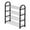 Black, variant on THHEIC 4-Tier Sturdy Metal Shoe Rack with Solid Wood Top, Entryway Closet Storage Tower Holds Up to 12 Pairs of Shoes, Modern Space-Saving Organizer