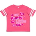 thumbnail image 3 of Inktastic My Aunty Loves Me with Hearts and Kiss Boys or Girls Toddler T-Shirt, 3 of 5