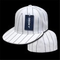 thumbnail image 1 of Decky RP3-PL-WHT-28 Pin Striped Fitted Cap, White, Size 7.63, 1 of 1