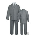 thumbnail image 4 of Infant Toddler & Boy Wedding Formal Pinstripe Suit Gray sz S,M,5,6,7,8,10,12-20, 4 of 9