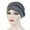 Gray, variant on Herrnalise Women Solid Plait India Hat Muslim Ruffle Chemo Beanie Turban Wrap Cap