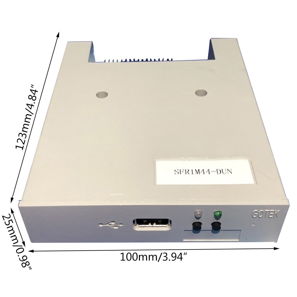 USB Floppy Disk Reader Drive 34pin 3.5in External 1.44 FDD Diskette Drive for Electronic Plug＆Play No for Extra Drive