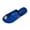 Exquisite Shoes - Blue, variant on Slide Sandals for Women Open Toe Flat Slippers Asymmetrical Wide Strap Toe Loop with Large Metallic Disc Decor Casual Summer Daily Footwear