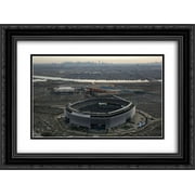 MetLife Stadium 2x Matted 24x20 Black Ornate Framed Art Print from the Stadium Series