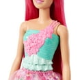 thumbnail image 5 of Barbie Dreamtopia Royal Doll with Dark-Pink Hair Wearing Removable Skirt, Shoes & Headband, 5 of 7