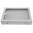 thumbnail image 1 of Pin Shadow Box, Waterproof Pin Display Case Transparent Glass  For Military Medal Grey, Medium, 1 of 8