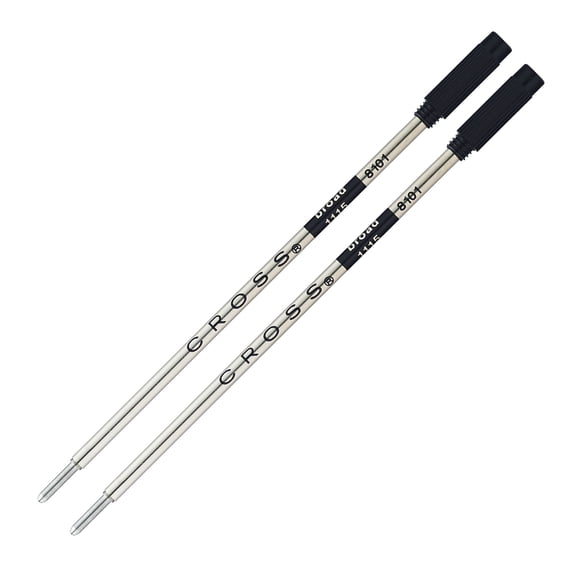 Cross Ballpoint Pen Refill - Black - Broad - Dual Pack