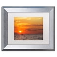 thumbnail image 2 of Trademark Fine Art "Fishing Boat Sunset" Canvas Art by Jason Shaffer, White Matte, Silver Frame, 2 of 4