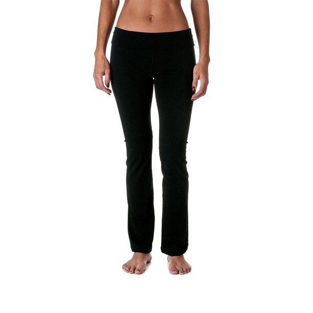 Casual Active Basic Women's Slimming Foldover Bootleg Flare Yoga Pants