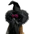 thumbnail image 7 of Hsqqdc Witch Hat Velvet Gothic Lace Pointed Hat for Lolita Halloween Party, 7 of 7