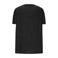 thumbnail image 4 of Kovlvoll Womens Plus Size Tops Short Sleeve Round Neck Casual T-Shirt Loose Ribbed Knit Summer Top Shirts, 4 of 6