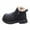 Black, variant on LYHao Stylish Girls Boots For Autumn And Winter Children's Short Booties With Warm ,Girls Boots Sizes 8.5 Black(2-2.5 Years)