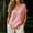 #0510-Red, variant on Neewe Women Cotton Linen Plain Casual Long Sleeve V Neck Sweatshirts Comfy Loose Fit Lightweight Pullover Tops