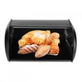 thumbnail image 3 of Ox Holder Bin Container Practical Bread Bin Container, Kitchen Organizer, Kitchen For Home Shop Black, 3 of 8