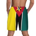 thumbnail image 2 of Mens Flag Of Mozambique Swimming Trunks with Compression Liner Beach Quick Dry Swim Shorts, 2 of 6