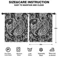 thumbnail image 2 of Blackout Kids Curtains,Black Paisley Pattern Childrens Insulated Curtains Set Of 2,Bedroom Essentials,Toddler Room Decor 52x63in(132x160cm), 2 of 5