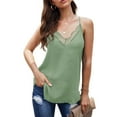 thumbnail image 4 of Camisola con ribete de encaje, camisola con escote en V para mujer, camisola con ribete de encaje, camisola de encaje, máxima eficiencia, 4 of 7