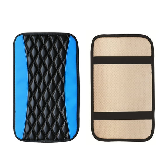 TACILIP Car Accessories, Leather Car Armrest Box Mat, [Universal] - Car Center Console Cover Mat Leather Car Armrest Cover, Truck/Car Armrest Mat Mat, Gift for Father