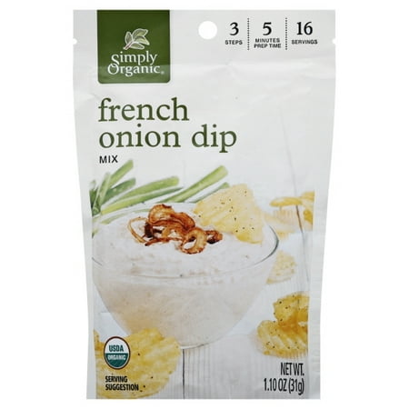 Simply Organic Organic French Onion Dip 1.1 oz. (Best Way To Cut Onions For French Onion Soup)