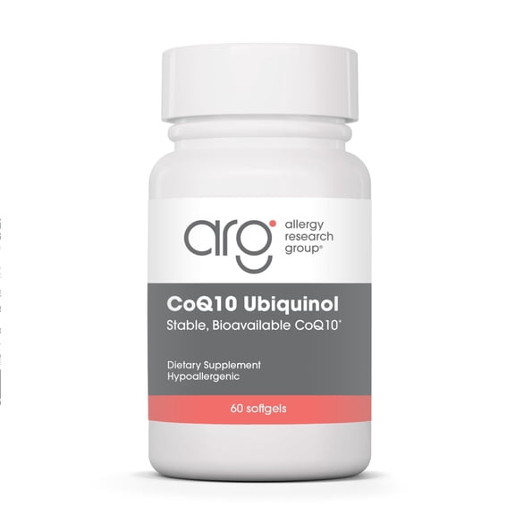 ARG CoQ10 Ubiquinol - Delivers 100 mg CoQ10 - Supports Cellular Energy Production, Antioxidant Activity & Heart Wellness - 60 Servings - 60 Vegetarian Capsules