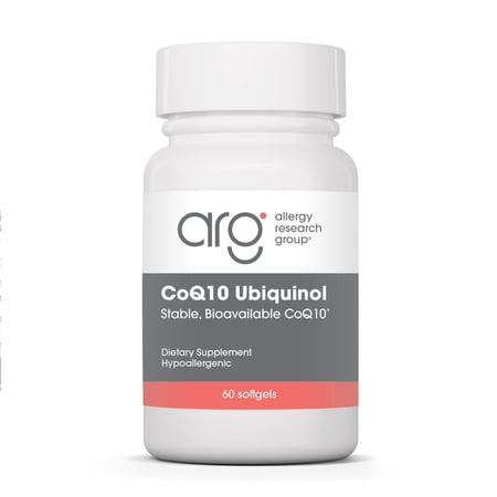 ARG CoQ10 Ubiquinol - Delivers 100 mg CoQ10 - Supports Cellular Energy Production, Antioxidant Activity & Heart Wellness - 60 Servings - 60 Vegetarian Capsules