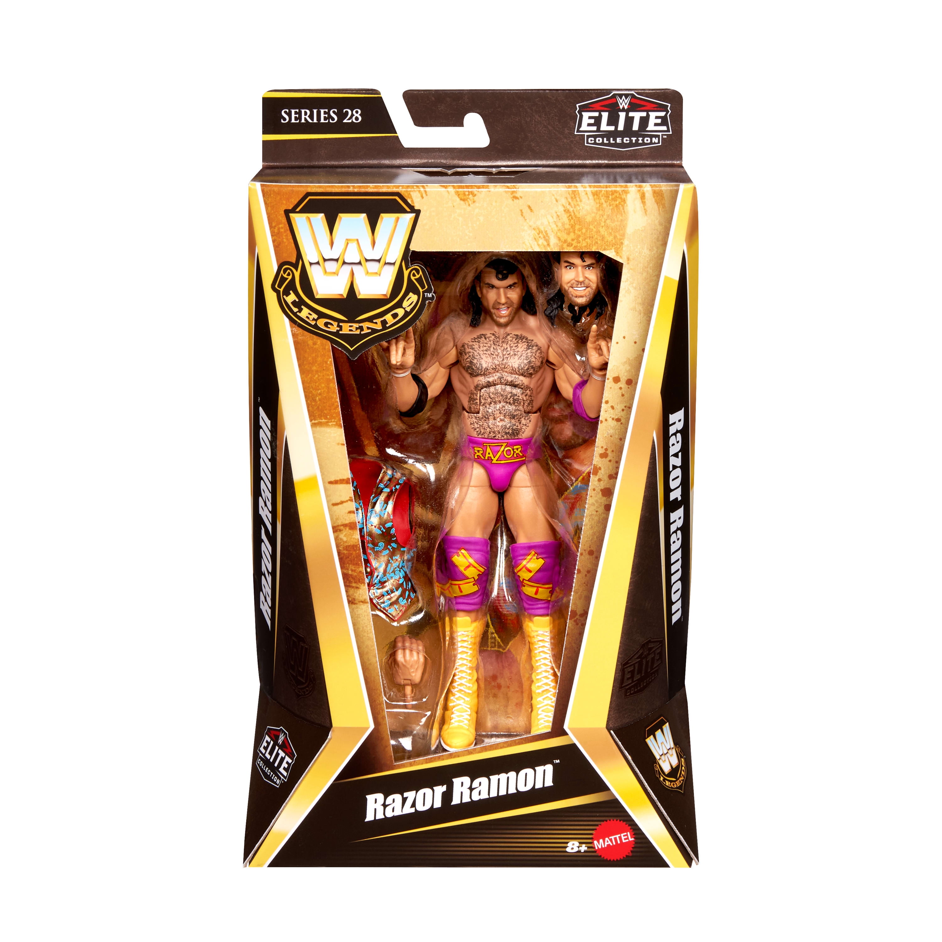 WWE Elite Legends Razor Ramon Action Figure & Accessories, Series 28 6-inch Collectible Set - Walmart Exclusive