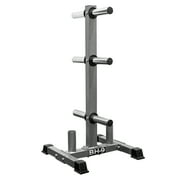Valor Fitness Olympic Barbell and 2 Inch Weight Plate Tree - Organization Storage Rack