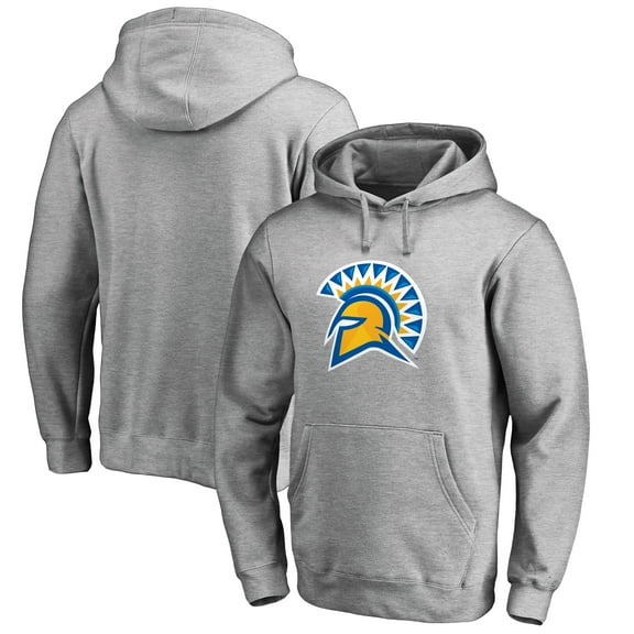 Men's Ash San Jose State Spartans Primary Team Logo Pullover Hoodie