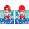 Kreative Kids Bath Girls Sitting Mermaid Character Hooded Bath Towel - Beach Shower Towel - 100 Percent Cotton - 24 inch by 48 inch - Item #113010