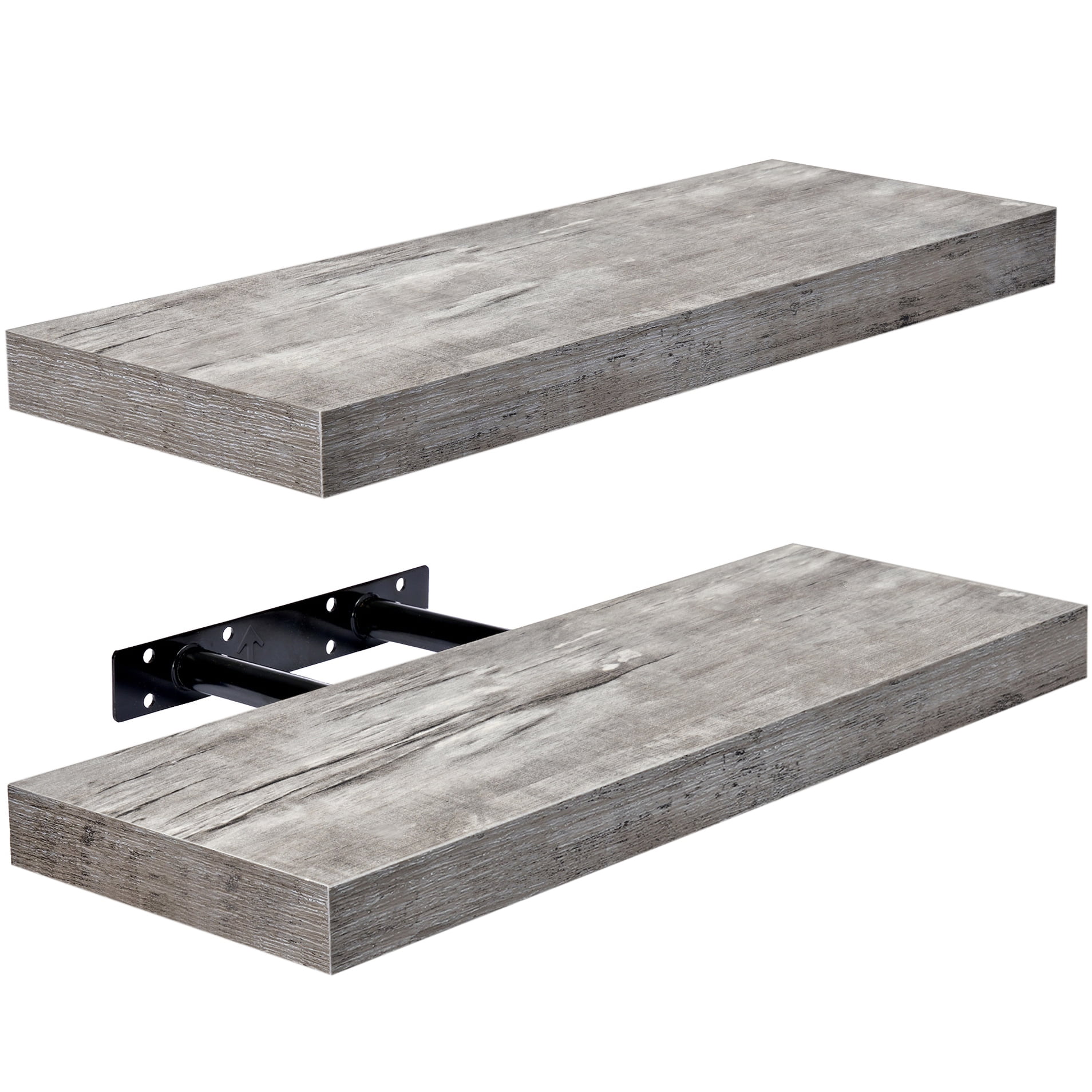 Sorbus Wooden Floating Shelf Set — Wall Shelves for Decor Sorbus Wooden Floating Shelf Set — Wall Shelves for Decor