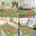 thumbnail image 4 of Large Area Rugs 5'x8', Watercolor Flip Flop Carpet Runner Indoor Outdoor Rugs Home Decor Aesthetic, Ocean Beach Slippers Summer Non Slip Mats Washable Accent Rug for Living Room Bedroom, 4 of 8