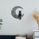 thumbnail image 4 of Decoración de arte de pared de 33 cm silueta de gato adorno colgante de pared para jardín de porche interior al aire Estilo A, 4 of 8