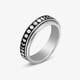 thumbnail image 1 of Anillo de acero inoxidable con descompresión giratoria y patrón de letras de marcado, anillo de moda, joyería sencilla, 1 of 6