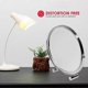 thumbnail image 2 of Round Mirror Chrome Plated Steel Cosmetic Make-up Bathroom Silver, 2 of 5